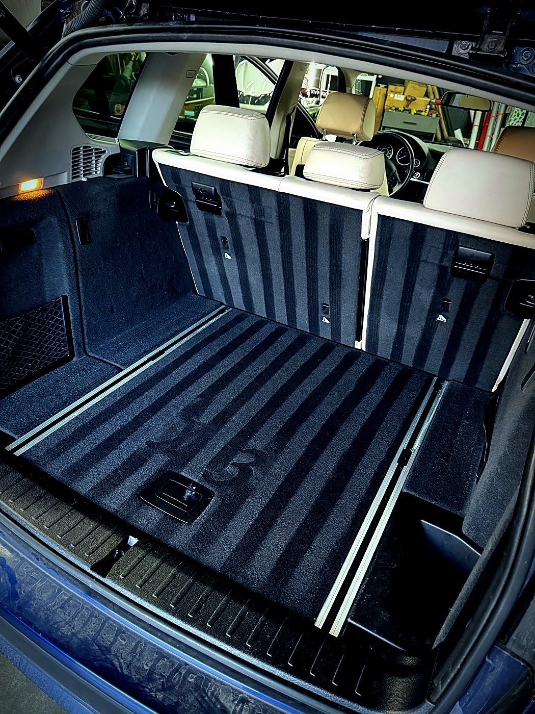 SUV trunk and rear seats cleaned