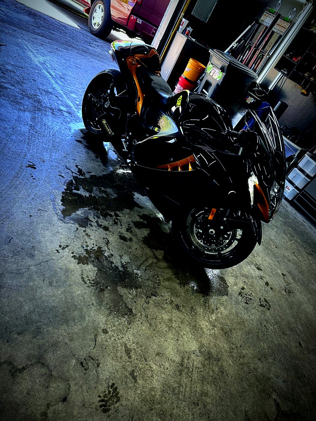 Sport bike after a detail